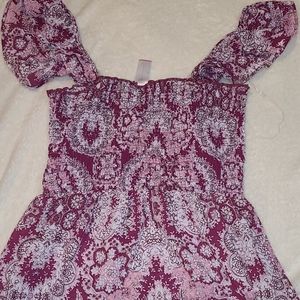 Off the shoulder shirt